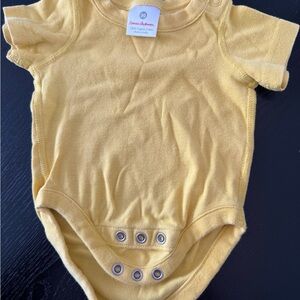 Hanna Andersson Yellow Baby Onesie